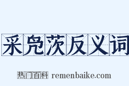 采凫茨反义词是什么意思的图片